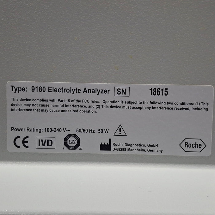 Roche Diagnostics 9180 Electrolyte Analyzer