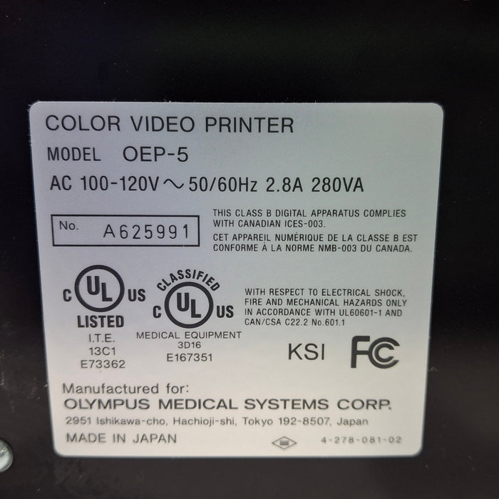 Olympus Olympus OEP-5 Color Video Printer Flexible Endoscopy reLink Online