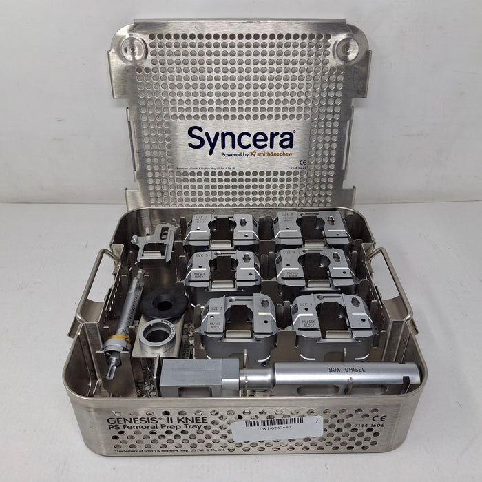 Smith & Nephew Syncera 7144-1606 Genesis II Knee PS Femoral Prep Tray