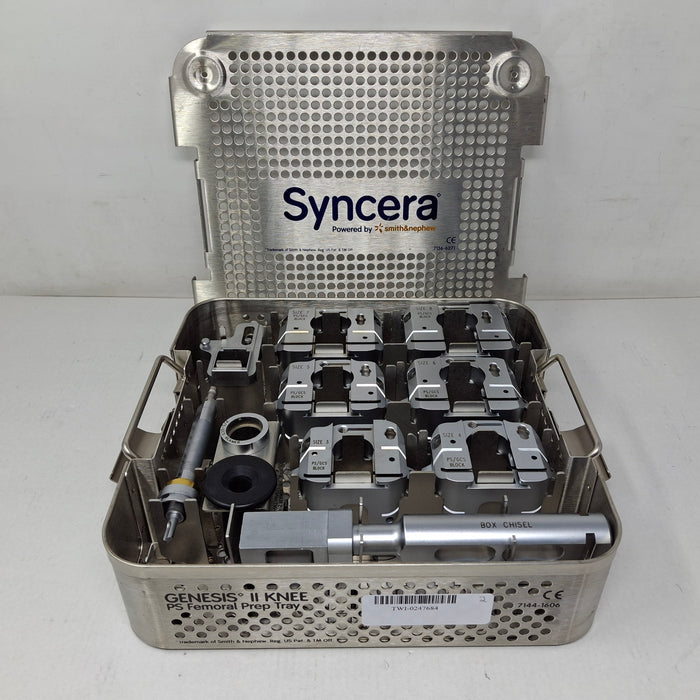 Smith & Nephew Syncera 7144-1606 Genesis II Knee PS Femoral Prep Tray