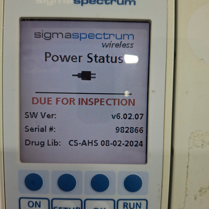 Baxter Sigma Spectrum 6.02.07 without Battery Infusion Pump