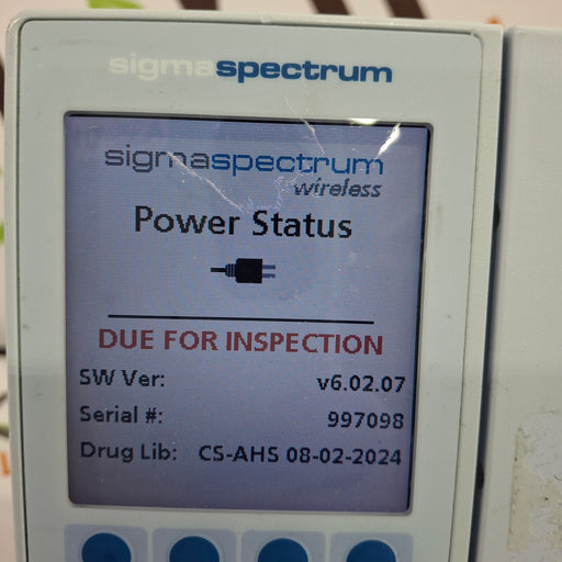 Baxter Baxter Sigma Spectrum 6.02.07 without Battery Infusion Pump Infusion Pump reLink Online