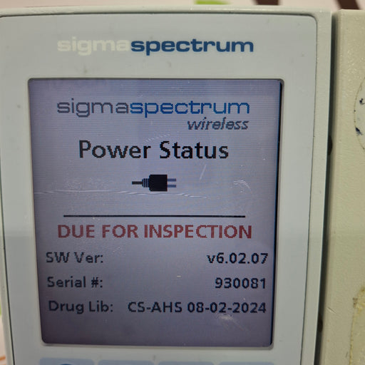 Baxter Baxter Sigma Spectrum 6.02.07 without Battery Infusion Pump Infusion Pump reLink Online
