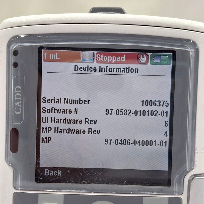 Smiths Medical Smiths Medical CADD Solis 2110 Ambulatory Infusion Pump Infusion Pump reLink Online