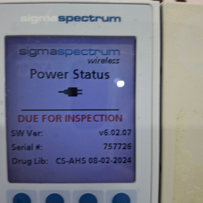 Baxter Sigma Spectrum 6.02.07 without Battery Infusion Pump