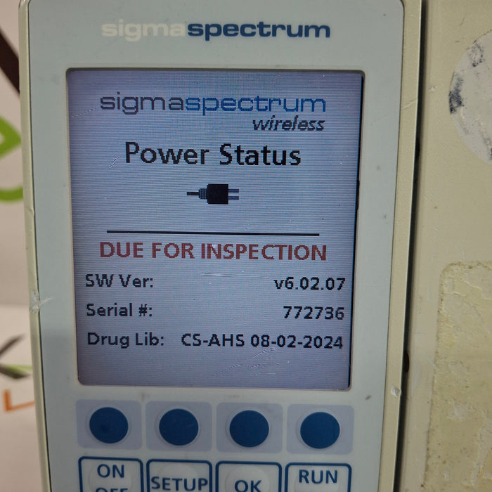 Baxter Sigma Spectrum 6.02.07 without Battery Infusion Pump