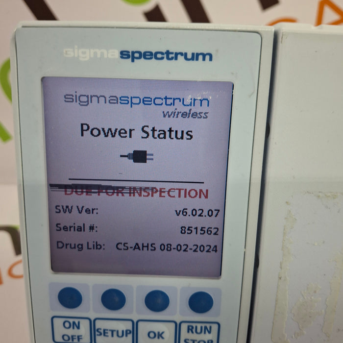 Baxter Sigma Spectrum 6.02.07 without Battery Infusion Pump