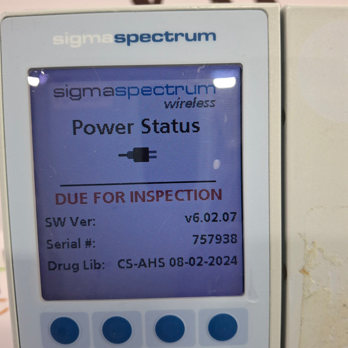 Baxter Sigma Spectrum 6.02.07 without Battery Infusion Pump