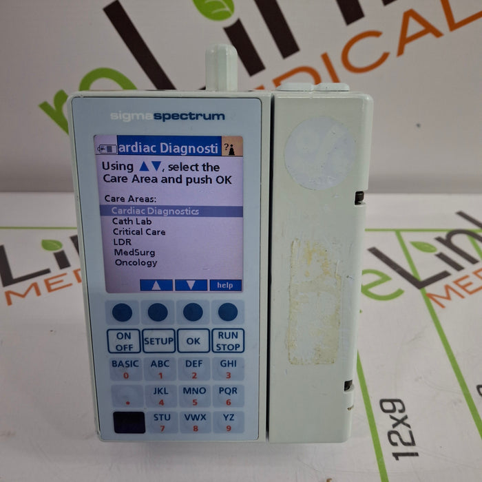 Baxter Baxter Sigma Spectrum 6.02.07 with B/G Battery Infusion Pump Infusion Pump reLink Online