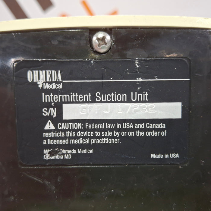 Ohmeda Medical 200 Intermittent Suction Unit
