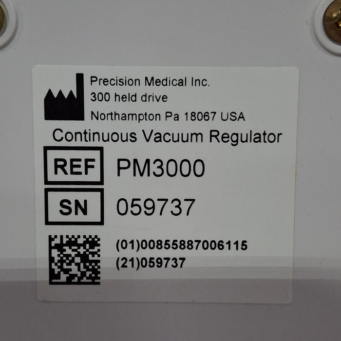 Precision Medical Precision Medical PM3000 Continuous Line Vacuum Regulator Respiratory reLink Online