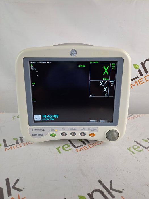 GE Healthcare GE Healthcare Dash 4000 - Masimo SpO2 Patient Monitor Patient Monitors reLink Online