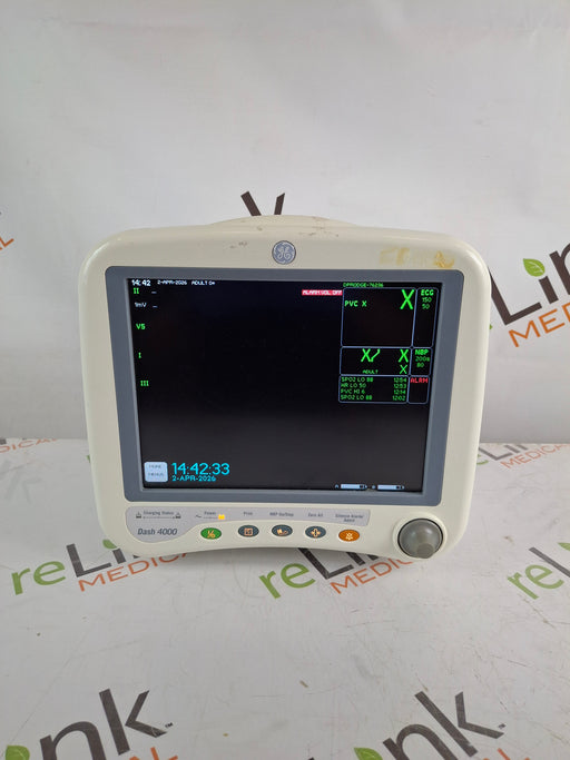 GE Healthcare GE Healthcare Dash 4000 - Masimo SpO2 Patient Monitor Patient Monitors reLink Online