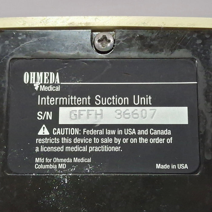 Ohmeda Medical 200 Intermittent Suction Unit