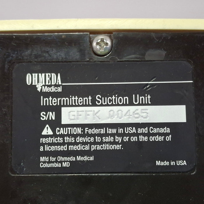 Ohmeda Medical Ohmeda Medical 200 Intermittent Suction Unit Respiratory reLink Online