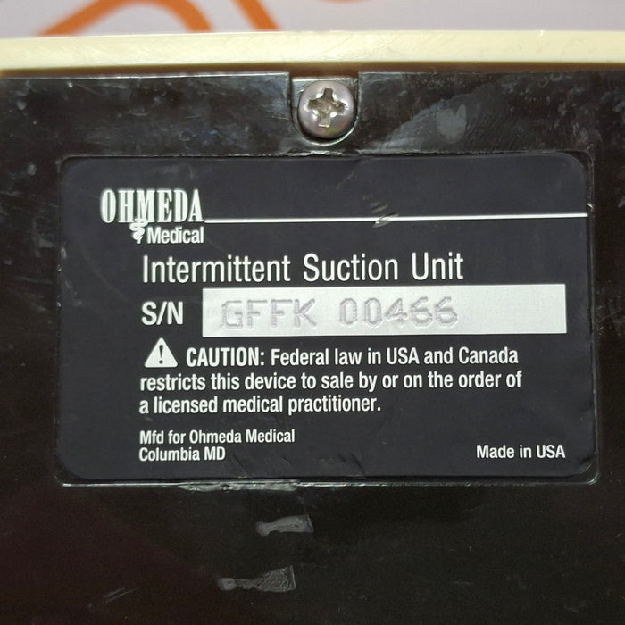 Ohmeda Medical Ohmeda Medical 200 Intermittent Suction Unit Respiratory reLink Online