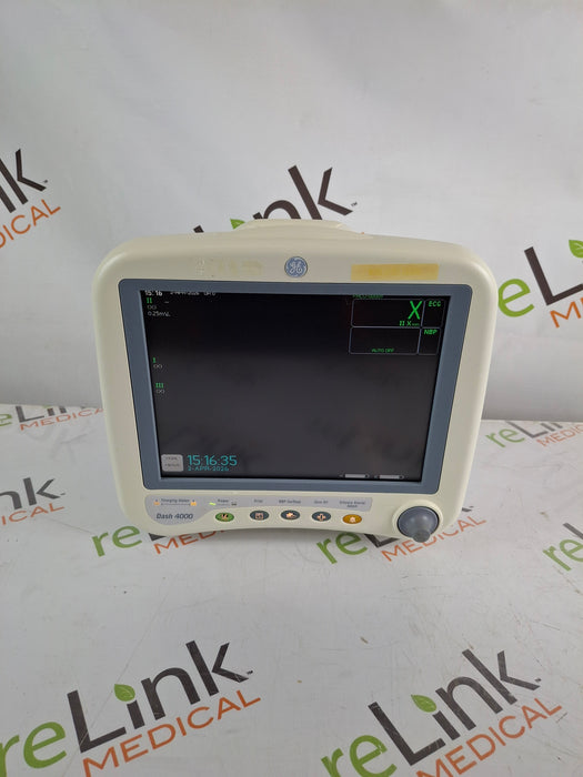 GE Healthcare Dash 4000 - Masimo SpO2 Patient Monitor