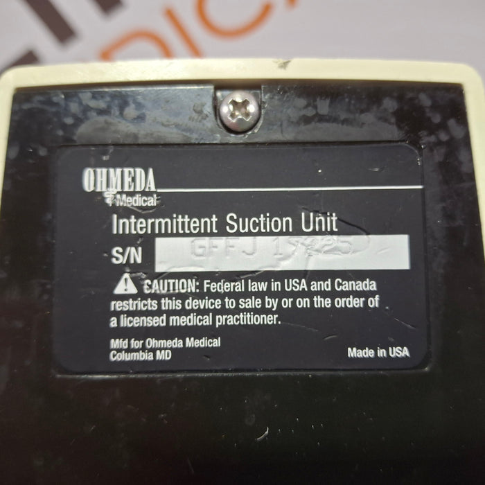 Ohmeda Medical 200 Intermittent Suction Unit