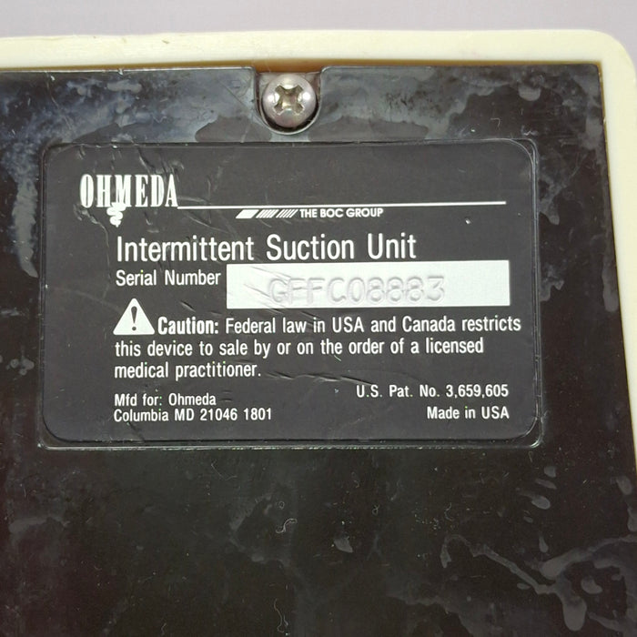 Ohmeda Medical Ohmeda Medical 200 Intermittent Suction Unit Respiratory reLink Online