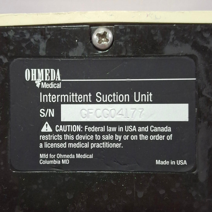 Ohmeda Medical Ohmeda Medical 200 Intermittent Suction Unit Respiratory reLink Online