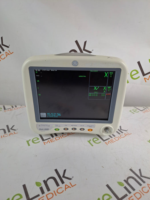 GE Healthcare Dash 4000 - Masimo SpO2 Patient Monitor
