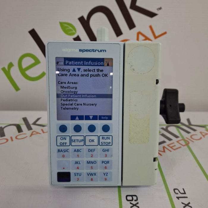 Baxter Sigma Spectrum 6.02.08 with B/G Battery Infusion Pump