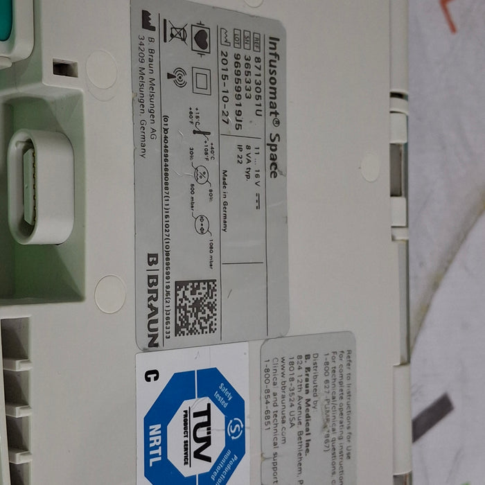 B. Braun B. Braun Infusomat Space w/Pole Clamp & AC Adapter Infusion Pump Infusion Pump reLink Online
