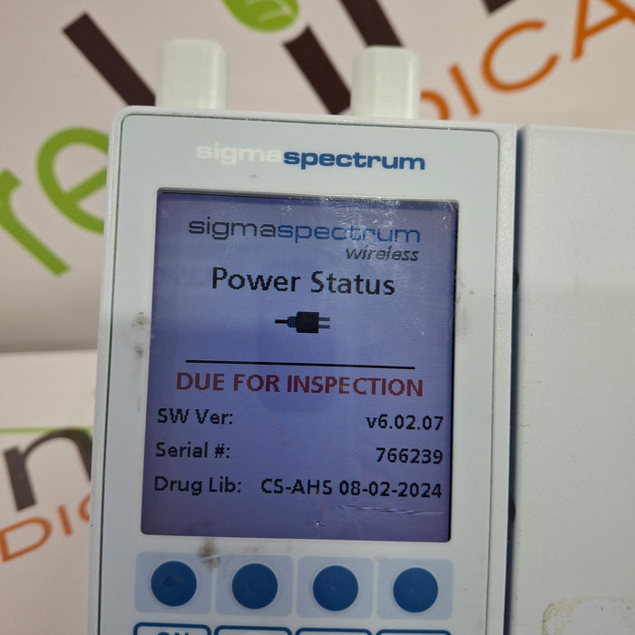 Baxter Sigma Spectrum 6.02.07 with A/B/G/N Battery Infusion Pump