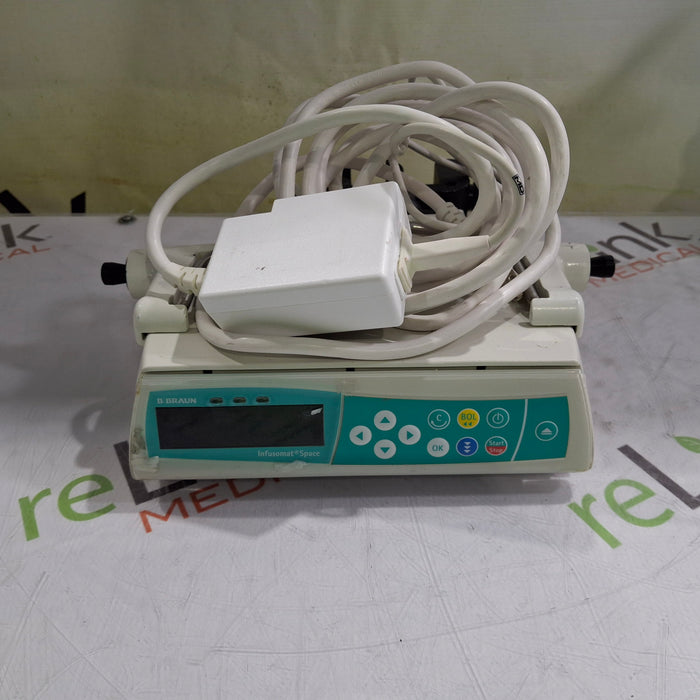 B. Braun Infusomat Space w/Pole Clamp & AC Adapter Infusion Pump