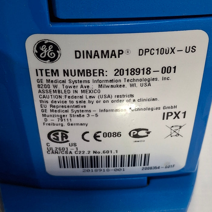 GE Healthcare Dinamap ProCare 100 Vital Signs Monitor