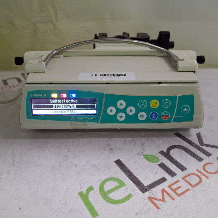 B. Braun Infusomat Space w/Pole Clamp & AC Adapter Infusion Pump