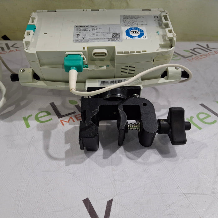B. Braun Infusomat Space w/Pole Clamp & AC Adapter Infusion Pump