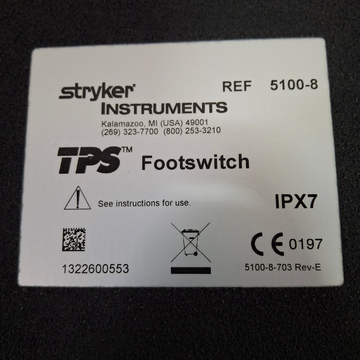 Stryker TPS 5100-8 Footswitch