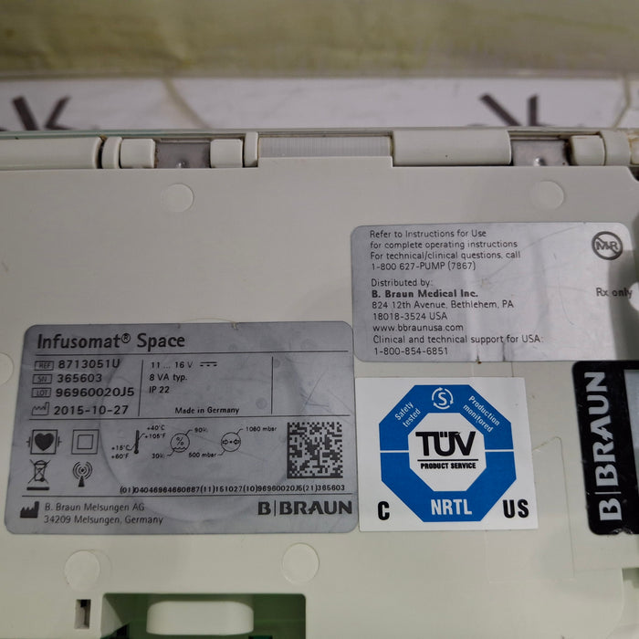 B. Braun B. Braun Infusomat Space w/Pole Clamp & AC Adapter Infusion Pump Infusion Pump reLink Online