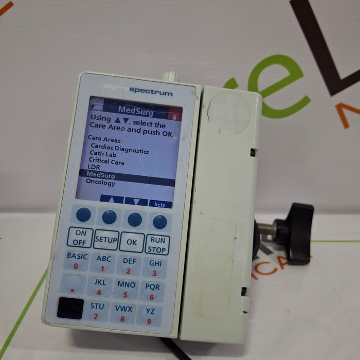 Baxter Sigma Spectrum 6.02.07 with B/G Battery Infusion Pump
