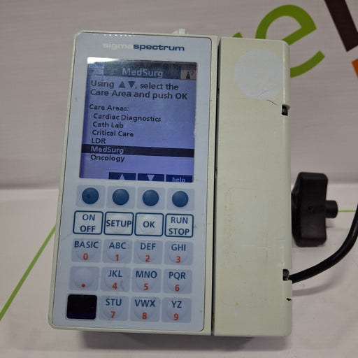 Baxter Baxter Sigma Spectrum 6.02.07 with B/G Battery Infusion Pump Infusion Pump reLink Online