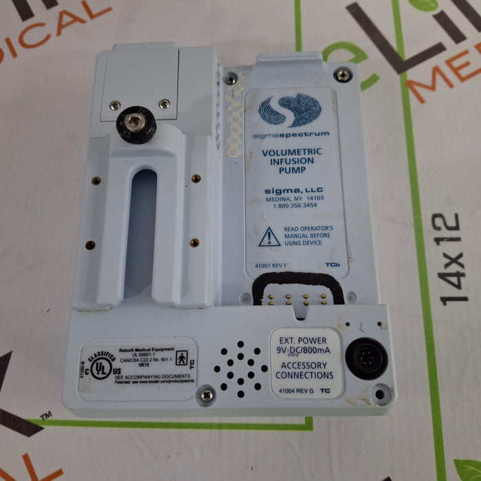 Baxter Sigma Spectrum w/Non Wireless or No Battery Infusion Pump