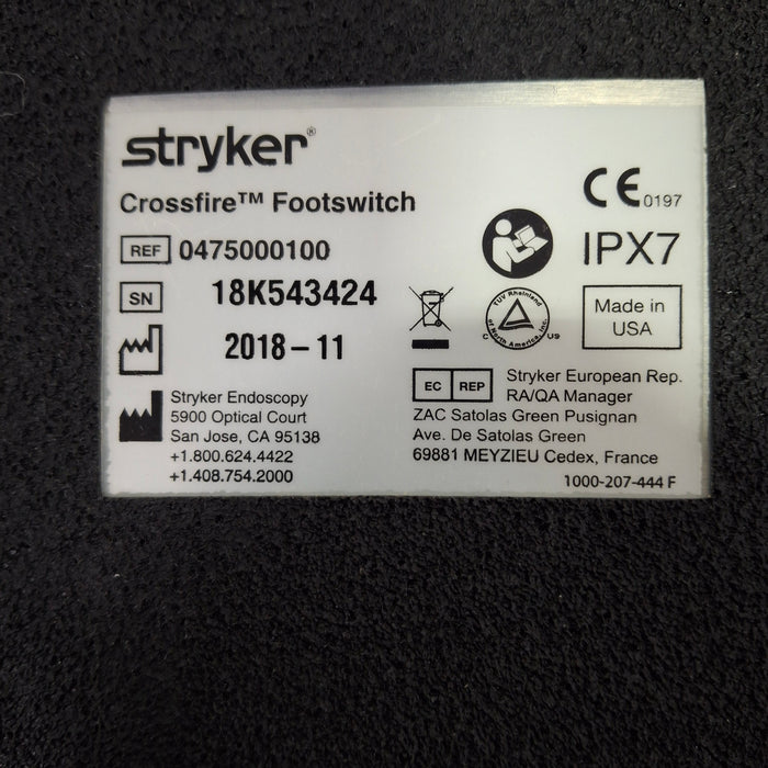 Stryker Crossfire Footswitch