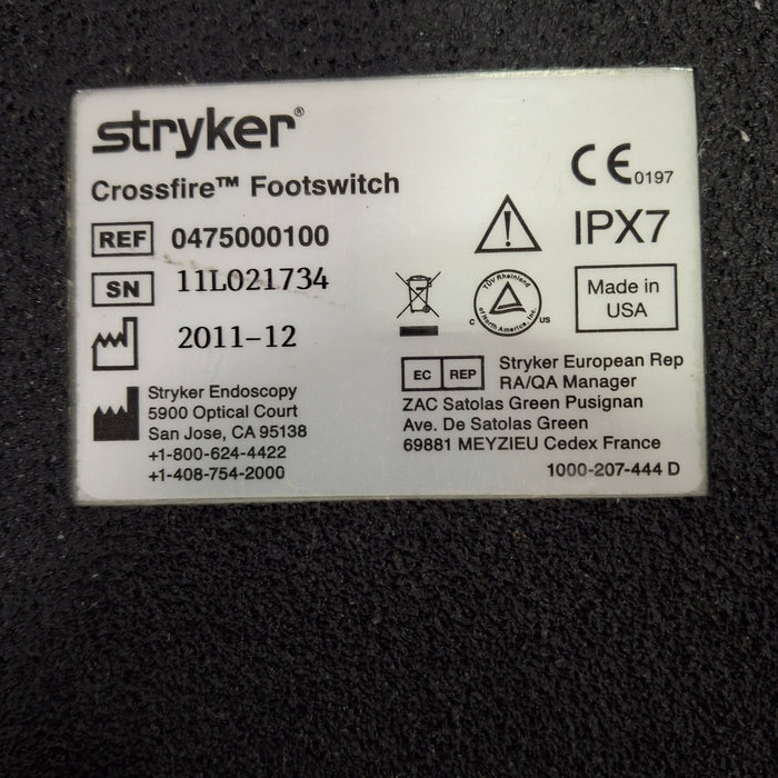 Stryker Crossfire Footswitch