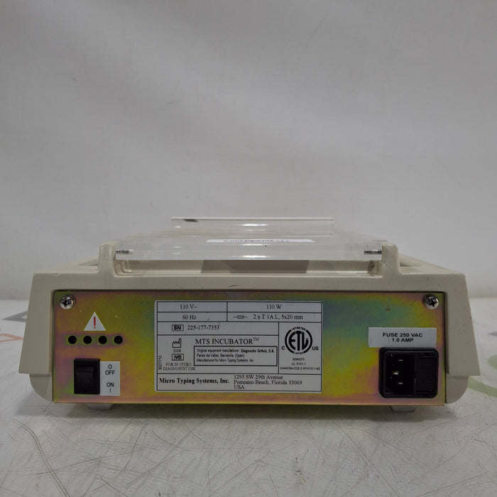 Ortho Clinical Diagnostics MTS Incubator