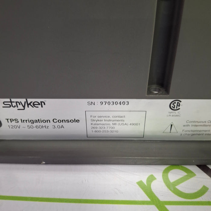 Stryker TPS Irrigation Console