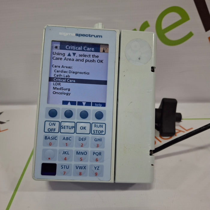 Baxter Sigma Spectrum 6.02.07 with B/G Battery Infusion Pump