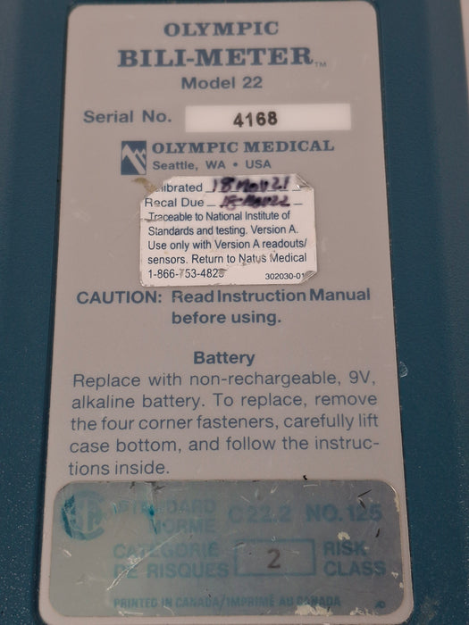 Olympic Olympic Model 22 Bili Meter Patient Monitors reLink Online