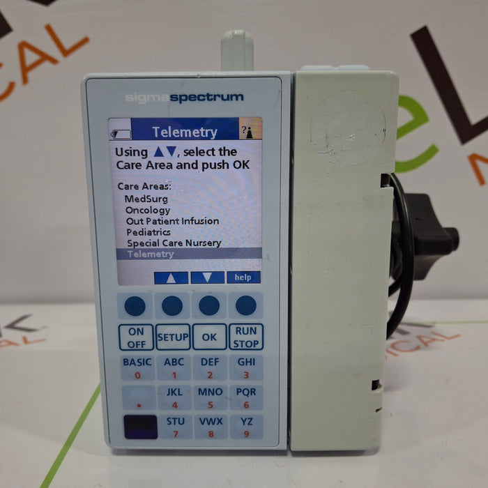 Baxter Sigma Spectrum 6.02.07 with B/G Battery Infusion Pump