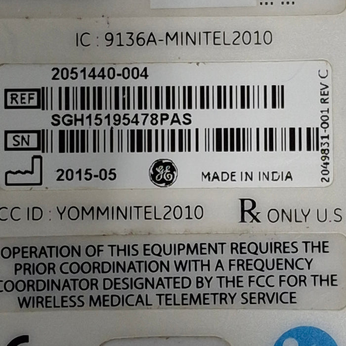 GE Healthcare GE Healthcare 9136A-Minitel 2010 Mini Telemetry System Patient Monitors reLink Online