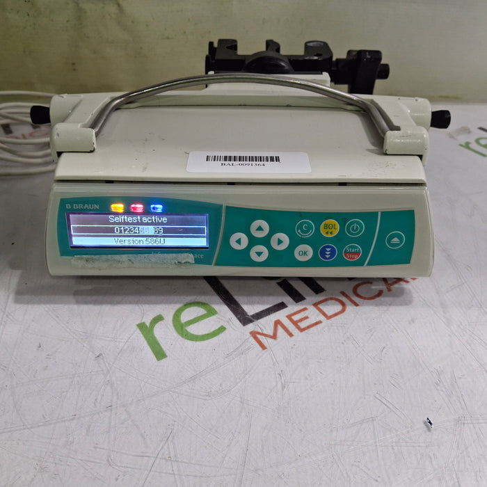 B. Braun Infusomat Space w/Pole Clamp & AC Adapter Infusion Pump