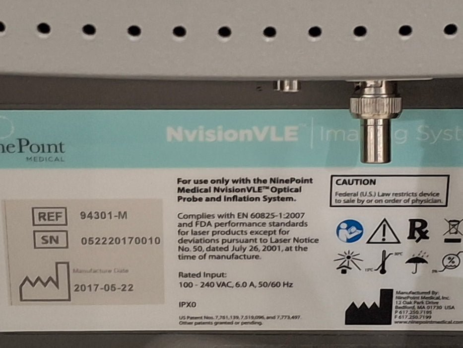 NinePoint Medical Inc NinePoint Medical Inc NvisionVLE Imaging System Cath / Angio Labs reLink Online