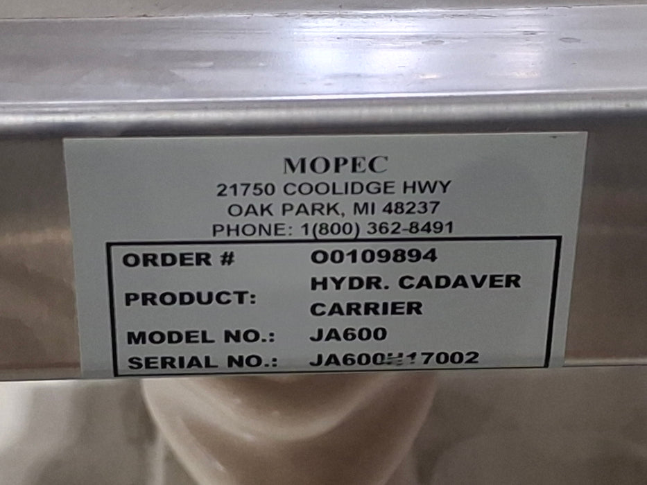Mopec Inc. JA600 Cadaver Carrier