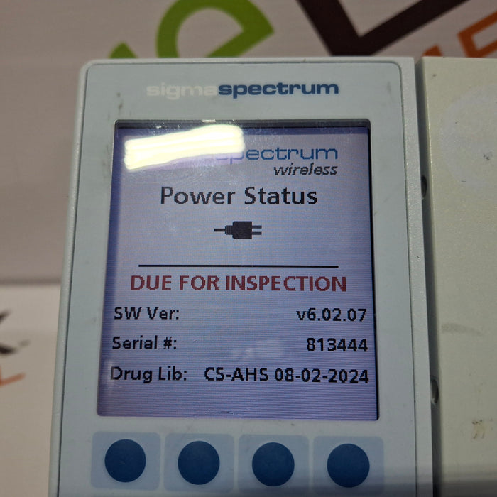 Baxter Sigma Spectrum 6.02.07 without Battery Infusion Pump