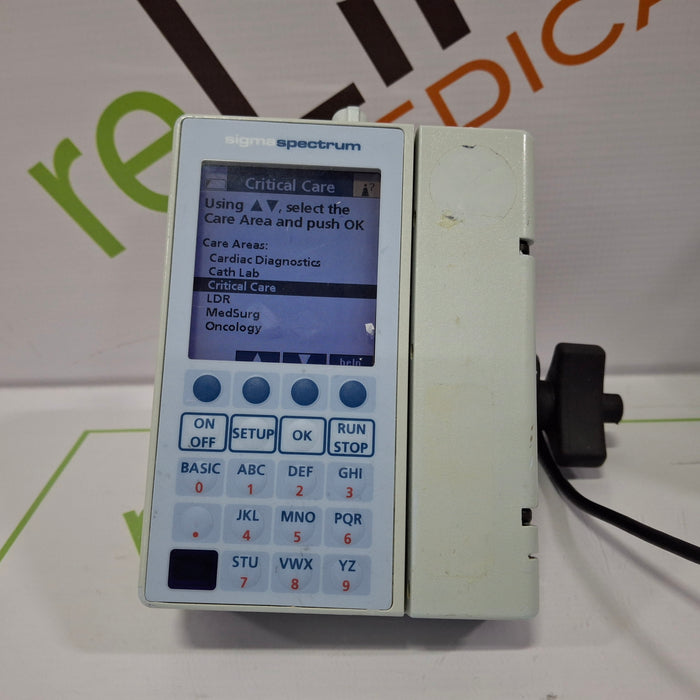 Baxter Sigma Spectrum 6.02.07 with B/G Battery Infusion Pump